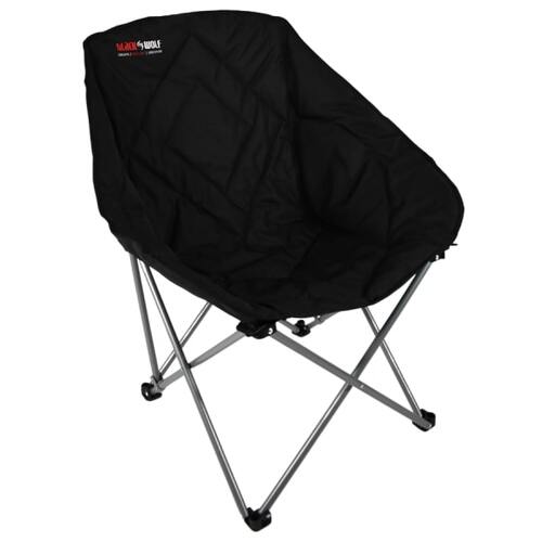 BlackWolf Jet Black Bucket Chair