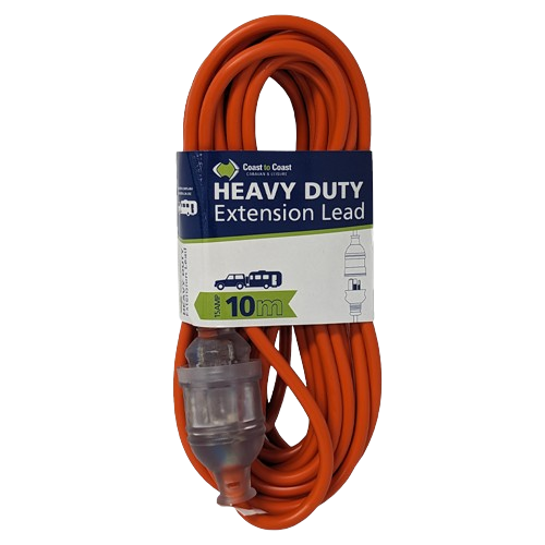 Coast 10M/15A Heavy Duty Extension Lead - Led Equipped