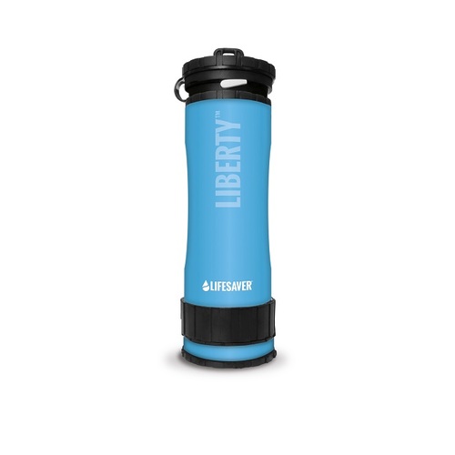LifeSaver Liberty 400ml Water Filter Bottle, Blue