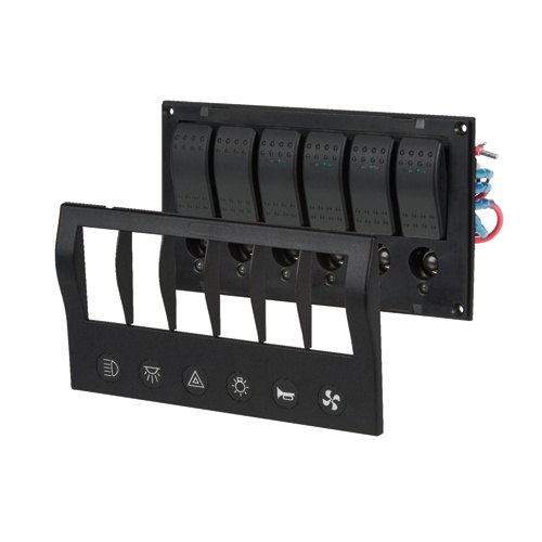 Narva 6-Way 12/24V LED Switch Panel with Circuit Breaker Protection