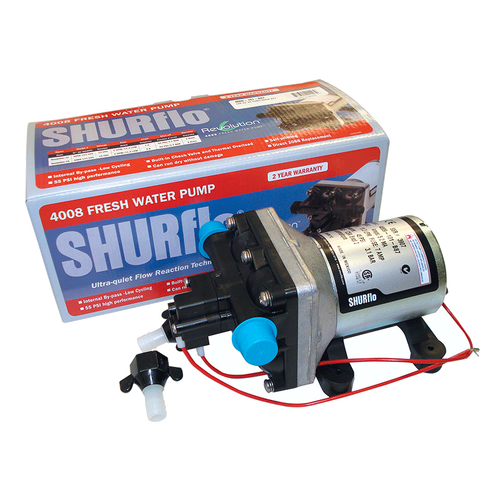 Shurflo 12V 10L Water Pump with Fittings & C-Tick Approved, 4009-101-B87