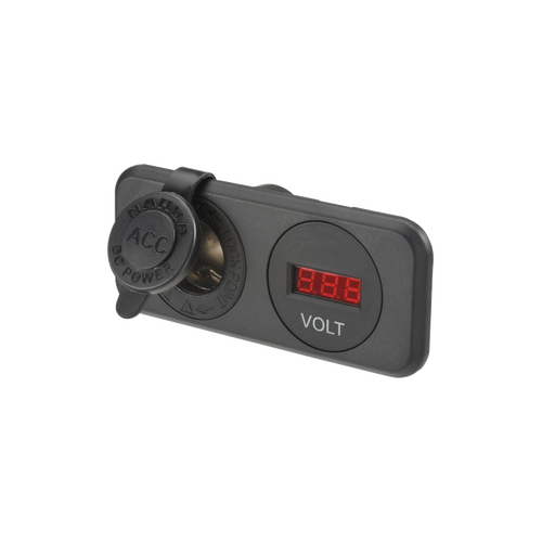 Narva Heavy-Duty Accessory Socket & 12/24V DC LED Volt Meter