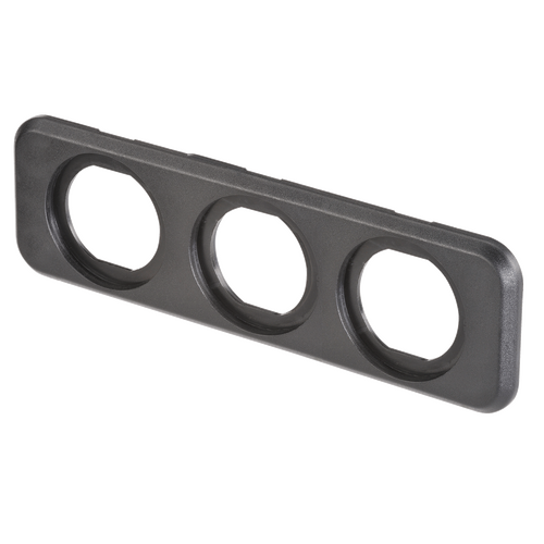 Narva Triple Flush Mount Housing, Black