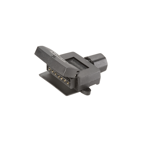 Narva Quickfit 7 Pin Flat Trailer Socket, Black