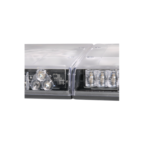 Narva 12V 1.7m Amber & Clear Lens Legion Light Bar with 18 LED Modules, Take Down & In-built Alley Lights