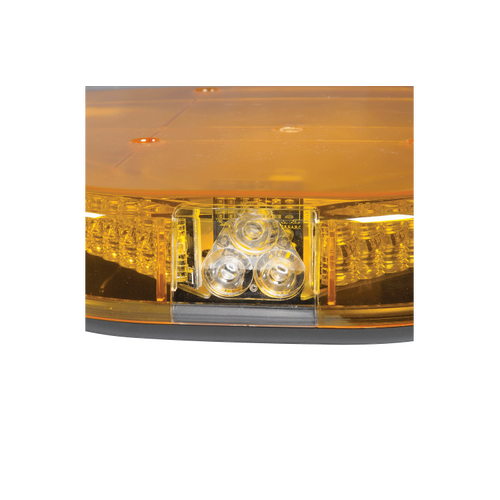 Narva 12V 1.7m Amber, Clear Lens & Illuminated Opal Centre Legion Light Bar with 16 LED Modules