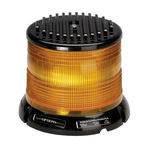 Narva 12/24V Amber Megaburst High Output LED Strobe Light, 5 Selectable Flash Patterns