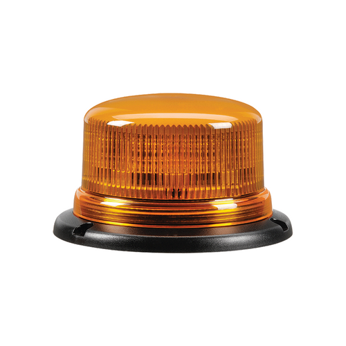 Narva Amber 'Eurotech' Low Profile LED Strobe/Rotator Light, Black Base