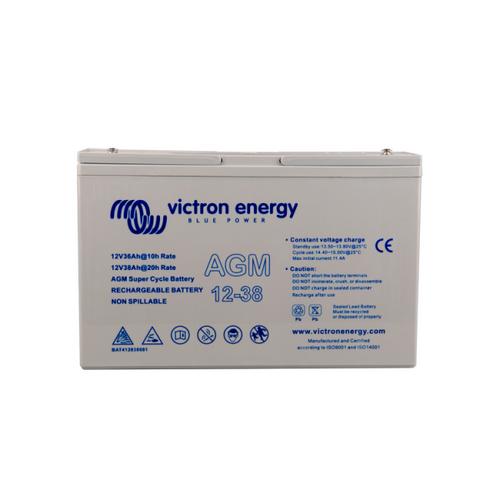 Victron 12V/15Ah AGM Super Cycle Battary with Faston-tab 6.3x0.8mm