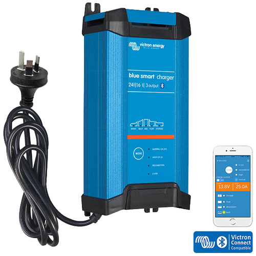 Victron Blue IP22 Smart Charger 24/16, 3 Outputs