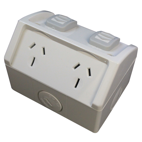 Weatherproof Outlets, 2x 15A, Genelite