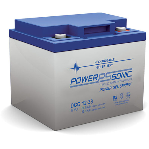 Power-Sonic 12V 38Ah Gel Deep Cycle Battery