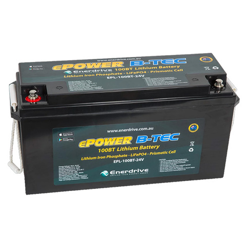 Enerdrive B-TEC 24V 100Ah Lithium Battery
