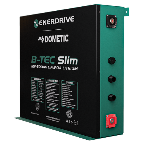Enerdrive B-TEC 300Ah Slim Metal Case Lithium Battery
