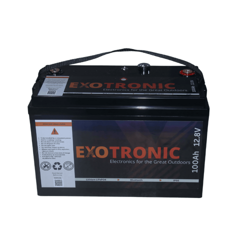 Exotronic 12V 100Ah Smart Bluetooth Lithium Battery