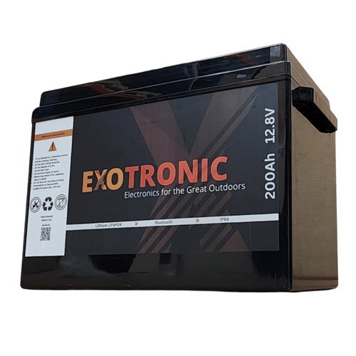 Exotronic 12V 200Ah Compact Smart Bluetooth Lithium Battery