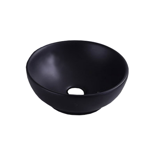 NCE 320mm Black Ceramic Round Basin