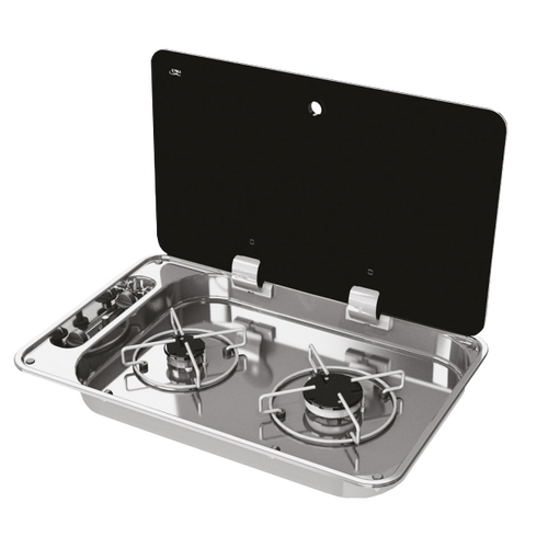 NCE CAN 2 Burner Rectangular Hob-Unit with Manual Ignition