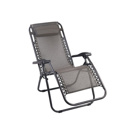 DZ Beige Zero Gravity Outdoor Reclining Chair