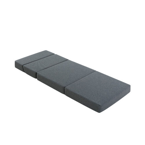 Giselle Dark Grey Portable Single Folding Mattress