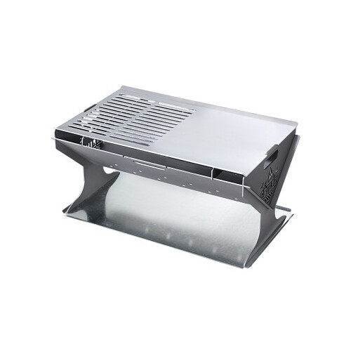 Grillz Silver Portable BBQ / Fire Pit