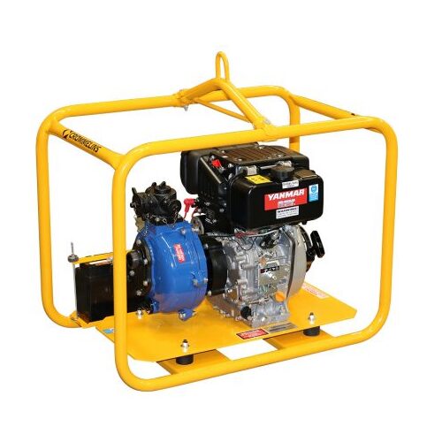 Crommelins Yamnar Fire Fighting 1.5" Diesel Water Pump with Twin Impeller, 6.7hp