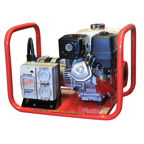 Genelite Honda 4.5kVA Generator Worksite Approved