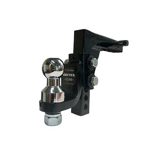 Hot Hitches Brutus Adjustable Steel Hitch, 325mm Drop with 70mm Ball
