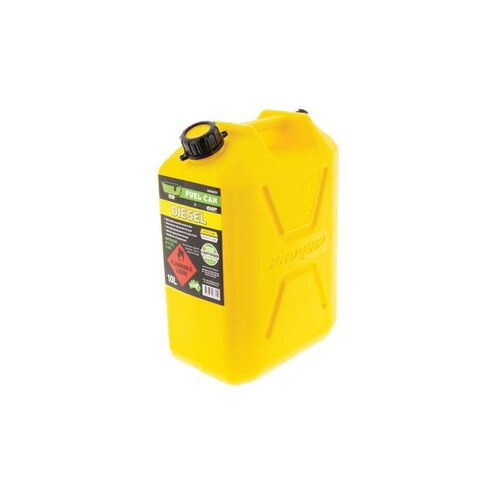 Hulk 4x4 Yellow 10 Litre Fast Flow Plastic Diesel Fuel Can