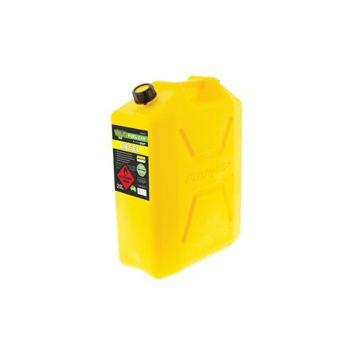 Hulk 4x4 Yellow 20 Litre Fast Flow Plastic Diesel Fuel Can