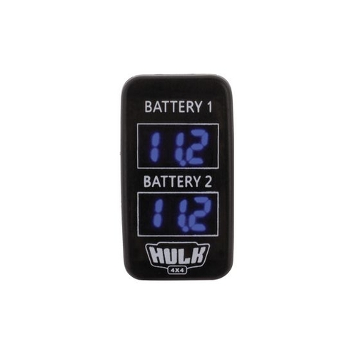 Hulk 4x4 Blue LED Dual Voltmeter OE RPL to suit early Toyota