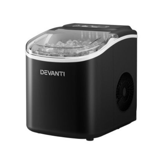 Devanti 12Kg Black Portable Ice Maker