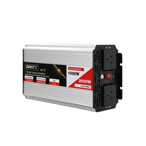 Giantz 12V 1000W Pure Sine Wave Power Inverter