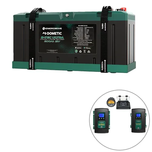 Enerdrive B-TEC Ultra 200Ah Lithium Battery, 40A DC2DC, 40A AC & ePro+ Monitor Bundle