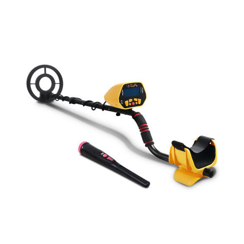 DZ Black & Yellow Metal Detector with Pinpointer & LCD Screen