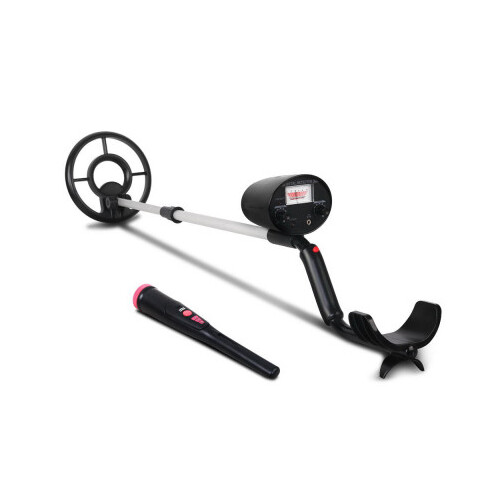 DZ Black & Silver Metal Detector with Pinpointer
