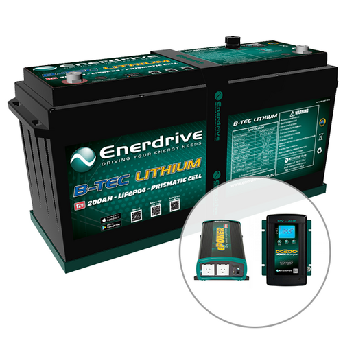 Enerdrive 200Ah Off-Grid 4x4 Bundle with 2000W Inverter