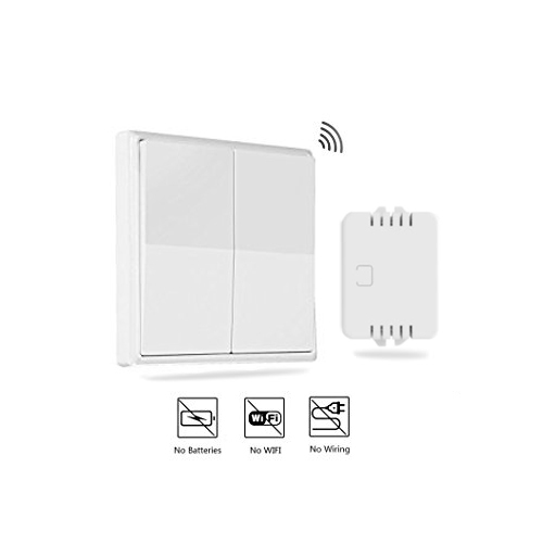 NCE Wireless Two Gang Kinetic Light Switch