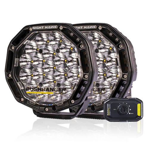 Bushranger Night Hawk 7" (Pair) VLI Series LED Driving Light Kit