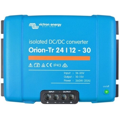 Victron Orion-Tr 24/12V 30A DC to DC Converter with Galvanic Isolation