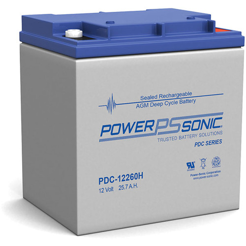 Power-Sonic 12V 26Ah AGM Deep Cycle Battery