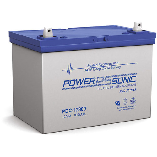 Power-Sonic 12V 80Ah AGM Deep Cycle Battery