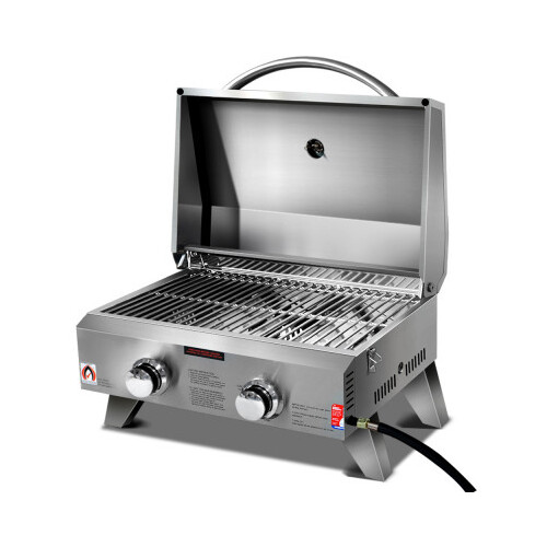 Grillz Portable 2 Burner Gas BBQ