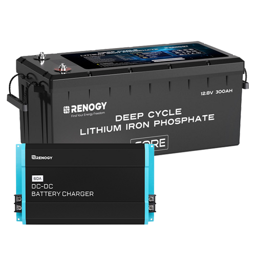 Renogy 300Ah Lithium Battery and 60A DC-DC Charger