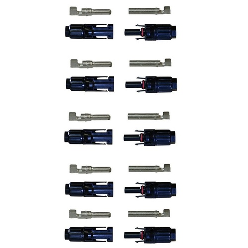 Renogy Solar Connectors for Solar Panels 5 Pairs Male & Female