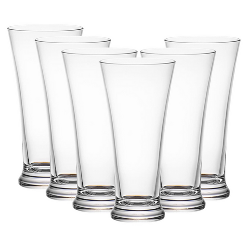 D-Still 610ml Unbreakable Pilsner Glass, Set of 6