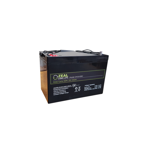 Zeal 105Ah 12V AGM Deep Cycle Battery