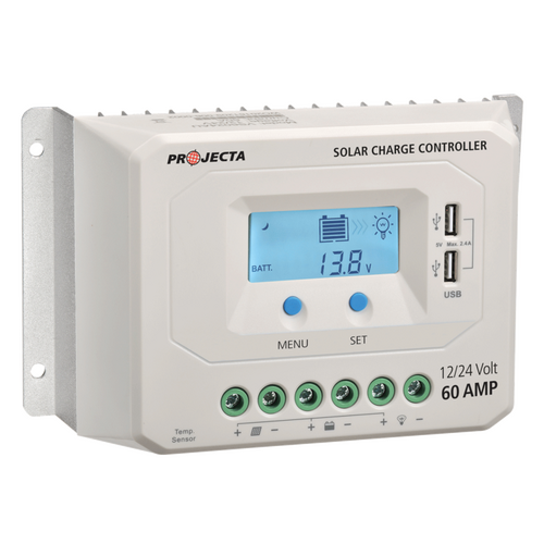 Projecta Automatic 12/24V 60A 4 Stage Solar Charge Smart Controller