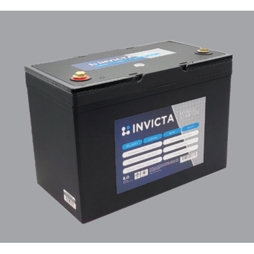 Invicta Hybrid 80Ah Lithium Starter Battery, 1400 CCA