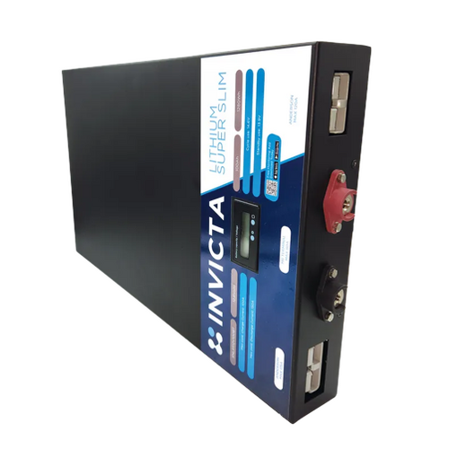 Invicta 12V 200Ah Super Slim Lithium Battery with Bluetooth